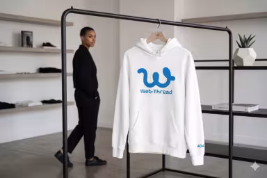 Minimalist streetwear lifestyle photography. A sleek, matte-black metal clothing rack stands in a bright, modern boutique setting.